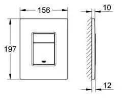 Клавиша смыва для унитаза Grohe Skate Cosmopolitan 38732SH0 альпин-белый Клавиша смыва для унитаза Grohe Skate Cosmopolitan 38732SH0 альпин-белый, 2