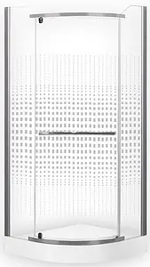 Душевое ограждение 800x800мм прозрачное/матовое стекло Roltechnik Austin AUSTIN/800 N0128 Душевое ограждение 800x800мм прозрачное/матовое стекло Roltechnik Austin AUSTIN/800 N0128, 1