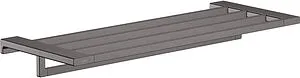 Полка для полотенец Hansgrohe AddStoris шлифованный чёрный хром 41751340 Полка для полотенец Hansgrohe AddStoris шлифованный чёрный хром 41751340, 1