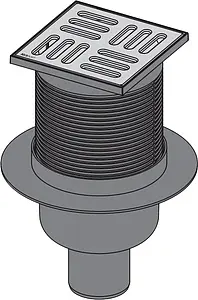 Трап вертикальный Set AlcaPlast 100x100мм APV2 Трап вертикальный Set AlcaPlast 100x100мм APV2, 2