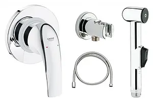 Гигиенический душ со смесителем Grohe BauCurve хром 123072 Гигиенический душ со смесителем Grohe BauCurve хром 123072, 1