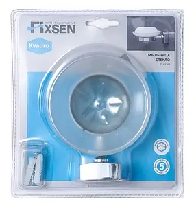 Мыльница Fixsen Kvadro хром FX-61308 Мыльница Fixsen Kvadro хром FX-61308, 2