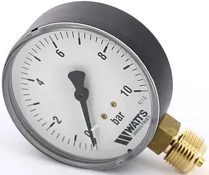 Манометр радиальный Watts MRP 80мм 10 бар ½" 10007793 Манометр радиальный Watts MRP 80мм 10 бар ½" 10007793, 2