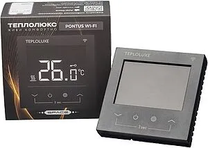 Терморегулятор Теплолюкс Pontus wi-fi Space черный 100037059600 Терморегулятор Теплолюкс Pontus wi-fi Space черный 100037059600, 2