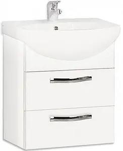 Тумба-умывальник подвесная Aquaton Ария 65 M белый 1A1233K0AA010 Тумба-умывальник подвесная Aquaton Ария 65 M белый 1A1233K0AA010, 1