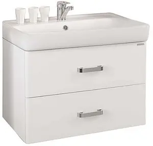 Тумба-умывальник подвесная Aquaton Америна 80 белый 1A1377K1AM010 Тумба-умывальник подвесная Aquaton Америна 80 белый 1A1377K1AM010, 1