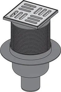 Трап вертикальный Set AlcaPlast 100x100мм APV32 Трап вертикальный Set AlcaPlast 100x100мм APV32, 3