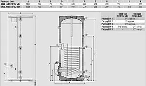 Бойлер комбинированного нагрева Drazice OKCE 200 NTR/2,2kW (32 кВт) 110771101 Бойлер комбинированного нагрева Drazice OKCE 200 NTR/2,2kW (32 кВт) 110771101, 2