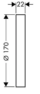 Удлинитель внешней части Hansgrohe хром 13596000 Удлинитель внешней части Hansgrohe хром 13596000, 2