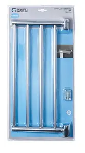 Полка для полотенец Fixsen Kvadro хром FX-61316 Полка для полотенец Fixsen Kvadro хром FX-61316, 2