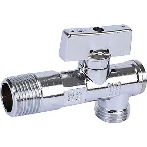 Кран шаровый угловой с фильтром ½"н x ⅜"н x 10ц Bugatti Minnesota 08750001 Кран шаровый угловой с фильтром ½"н x ⅜"н x 10ц Bugatti Minnesota 08750001, 1