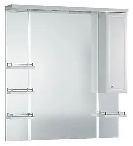 Шкаф-зеркало Aqwella Barcelona 100 белый Ba.02.10 Шкаф-зеркало Aqwella Barcelona 100 белый Ba.02.10, 5
