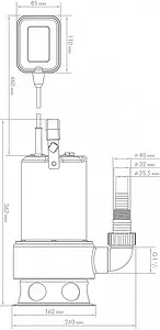 Насос фекальный Q=12м³/ч H=7м Джилекс Фекальник 200/7 Н 5305 Насос фекальный Q=12м³/ч H=7м Джилекс Фекальник 200/7 Н 5305, 2
