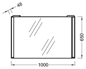 Зеркало с подсветкой Jacob Delafon Reve 100 EB576-NF Зеркало с подсветкой Jacob Delafon Reve 100 EB576-NF, 3