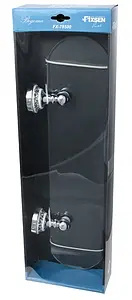 Полка Fixsen Bogema хром/белый с рисунком FX-78503 Полка Fixsen Bogema хром/белый с рисунком FX-78503, 2