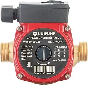 Насос циркуляционный для ГВС Unipump UPН 20-60 130 21725 Насос циркуляционный для ГВС Unipump UPН 20-60 130 21725, 5