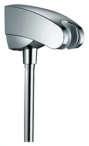 Шланговое подключение с держателем Hansgrohe FixFit Porter хром 27507000 Шланговое подключение с держателем Hansgrohe FixFit Porter хром 27507000, 1