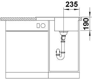 Мойка кухонная Blanco Zia 45 S Compact 68 черный 526009 Мойка кухонная Blanco Zia 45 S Compact 68 черный 526009, 4