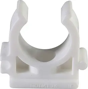 Клипса D=20мм белый Политэк 9000000020 Клипса D=20мм белый Политэк 9000000020, 1