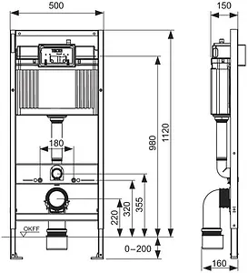 Инсталляция для подвесного унитаза Set 4 в 1 TECEbase kit 2.0 9400413 с кнопкой TECEnow белый глянцевый Инсталляция для подвесного унитаза Set 4 в 1 TECEbase kit 2.0 9400413 с кнопкой TECEnow белый глянцевый, 3