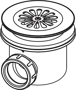 Сифон для душевого поддона AlcaPlast хром A48 Сифон для душевого поддона AlcaPlast хром A48, 3