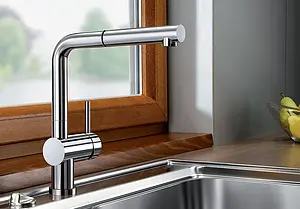 Смеситель для кухни с выдвижным изливом Blanco Linus-S хром 512402 Смеситель для кухни с выдвижным изливом Blanco Linus-S хром 512402, 2