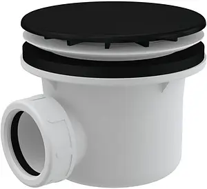 Сифон для душевого поддона AlcaPlast чёрный матовый A49BLACK Сифон для душевого поддона AlcaPlast чёрный матовый A49BLACK, 1