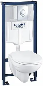 Комплект 5 в 1 Grohe Solido Perfect 39192000 с кнопкой Skate Air хром глянцевый Комплект 5 в 1 Grohe Solido Perfect 39192000 с кнопкой Skate Air хром глянцевый, 1