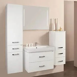 Тумба-умывальник подвесная Aquaton Америна 80 белый 1A1377K1AM010 Тумба-умывальник подвесная Aquaton Америна 80 белый 1A1377K1AM010, 3