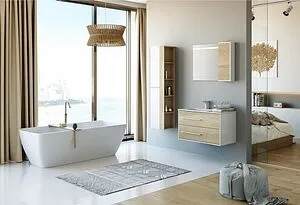 Шкаф Aqwella Miami 25 белый/дуб сонома Mai.04.25 Шкаф Aqwella Miami 25 белый/дуб сонома Mai.04.25, 5