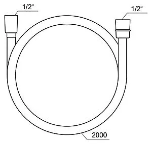 Шланг для душа Ravak SatinFlex 913.02 200см хром матовый X07P337 Шланг для душа Ravak SatinFlex 913.02 200см хром матовый X07P337, 2