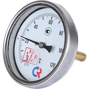 Термометр биметаллический Росма БТ-41.211 80мм 120°С гильза 46мм ½" 00000002463 Термометр биметаллический Росма БТ-41.211 80мм 120°С гильза 46мм ½" 00000002463, 4