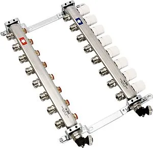 Группа коллекторная распределительная 8 отводов 1"в/в x ¾"ек Uni-fitt 451I4308 Группа коллекторная распределительная 8 отводов 1"в/в x ¾"ек Uni-fitt 451I4308, 3