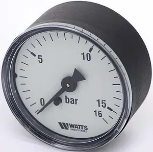 Манометр аксиальный Watts MAL 50мм 16 бар ¼" 10008094 Манометр аксиальный Watts MAL 50мм 16 бар ¼" 10008094, 1