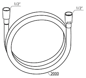 Шланг для душа Ravak SilverShine 914.02 200см хром X07P339 Шланг для душа Ravak SilverShine 914.02 200см хром X07P339, 2