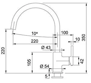 Смеситель для кухни Franke Lina белый 115.0626.024 Смеситель для кухни Franke Lina белый 115.0626.024, 2
