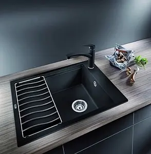 Мойка кухонная Blanco Elon 45 S 65 черный 525879 Мойка кухонная Blanco Elon 45 S 65 черный 525879, 4