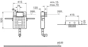 Смывной бачок скрытого монтажа VitrA V12 762-1740-01 Смывной бачок скрытого монтажа VitrA V12 762-1740-01, 2
