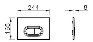 Комплект 5 в 1 VitrA Mia Rоund SmoothFlush 9856B003-7200 с кнопкой хром матовый Комплект 5 в 1 VitrA Mia Rоund SmoothFlush 9856B003-7200 с кнопкой хром матовый, 4