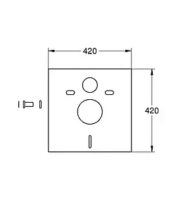 Панель шумоизоляционная Grohe Rapid SL 37131000 Панель шумоизоляционная Grohe Rapid SL 37131000, 2