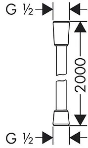 Шланг для душа Lemark 200см хром LE8045P Шланг для душа Lemark 200см хром LE8045P, 2