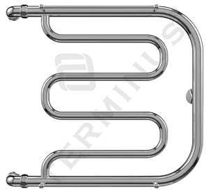 Полотенцесушитель водяной Terminus Фокстрот AISI 32х2 500х500 полированная сталь 4620768881282 Полотенцесушитель водяной Terminus Фокстрот AISI 32х2 500х500 полированная сталь 4620768881282, 1