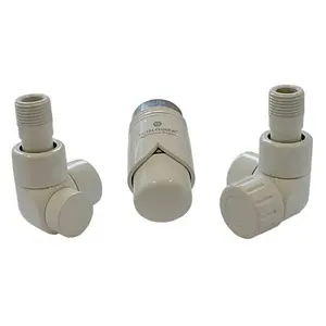 Комплект вентилей терморегулирующих осевых левых ½"н x ½"в белый Schlosser Lux 603700063 Комплект вентилей терморегулирующих осевых левых ½"н x ½"в белый Schlosser Lux 603700063, 1