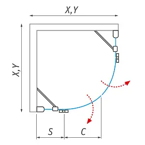 Душевое ограждение 1200x800мм прозрачное стекло Roltechnik Elegant Line GR2/1200 L 131-120080L-00-02 Душевое ограждение 1200x800мм прозрачное стекло Roltechnik Elegant Line GR2/1200 L 131-120080L-00-02, 3