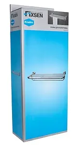 Полка для полотенец Fixsen Kvadro хром FX-61315 Полка для полотенец Fixsen Kvadro хром FX-61315, 2