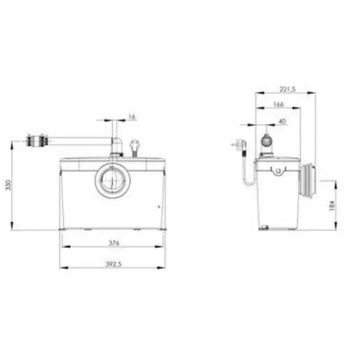 Канализационная насосная установка SFA Saniaccess 1 Канализационная насосная установка SFA Saniaccess 1, 2