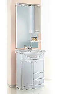 Шкаф-зеркало Aqwella Barcelona 50 белый Ba.02.55 Шкаф-зеркало Aqwella Barcelona 50 белый Ba.02.55, 4