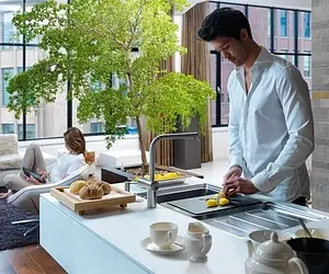 Смеситель для кухни с выдвижным изливом Franke Atlas Neo нержавеющая сталь 115.0521.438 Смеситель для кухни с выдвижным изливом Franke Atlas Neo нержавеющая сталь 115.0521.438, 5