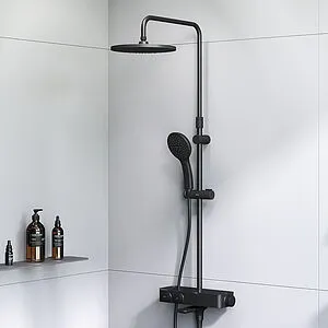 Душевая система с термостатом для ванны Am.Pm Inspire 2.0 чёрный матовый F0750A522 Душевая система с термостатом для ванны Am.Pm Inspire 2.0 чёрный матовый F0750A522, 3