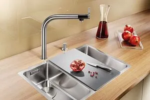 Смеситель для кухни Blanco Vonda хром/чёрный 518434 Смеситель для кухни Blanco Vonda хром/чёрный 518434, 5